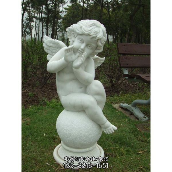 大理石天使人物雕刻藝術品（4）