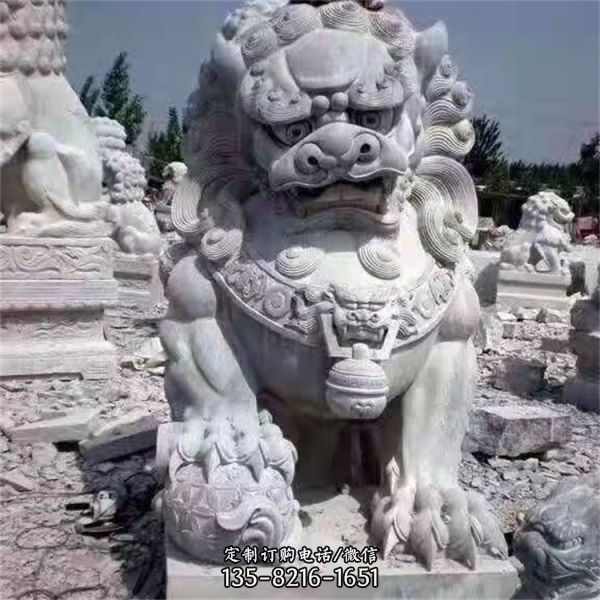 大型石雕園林別墅獅子擺件