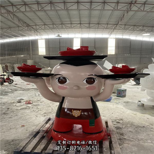 玻璃鋼彩繪卡通玩偶戶外景觀擺件雕塑（1）