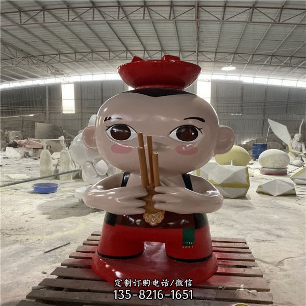 玻璃鋼彩繪卡通玩偶戶外景觀擺件雕塑（5）