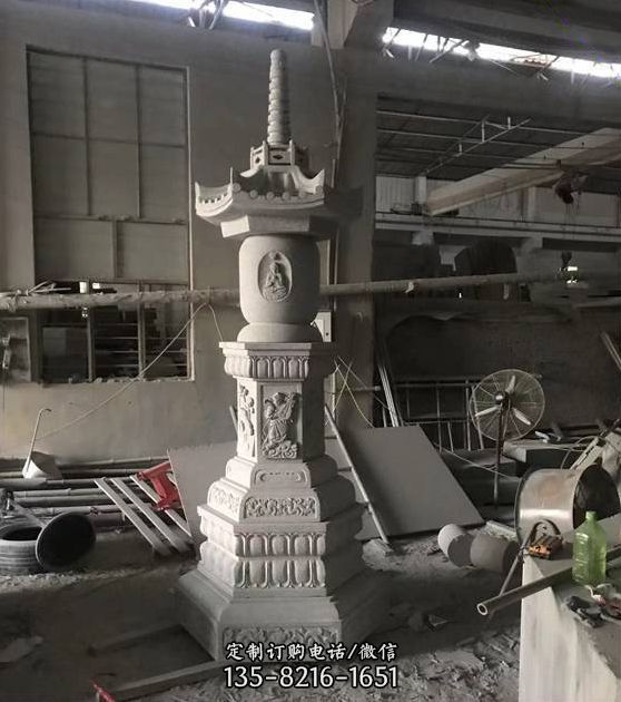 石雕舍利塔花崗巖石雕經幢雕塑（2）