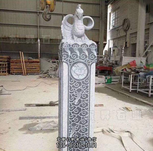 別墅戶外仿古四大神獸拴馬樁（2）