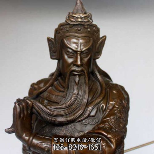 寺院擺放2米關公佛鑄銅雕塑 支持定制（1）