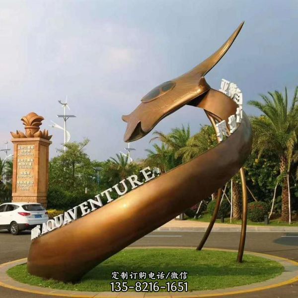 不銹鋼抽象鏤空園林景觀小品雕塑（3）