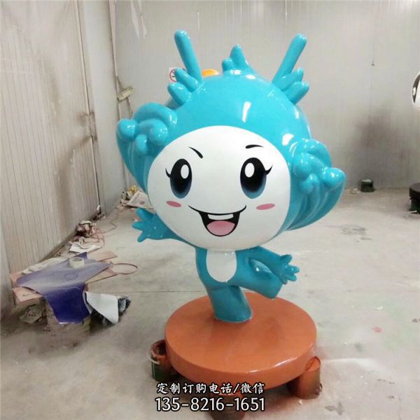游樂場卡通玻璃鋼彩繪動物擺件（2）