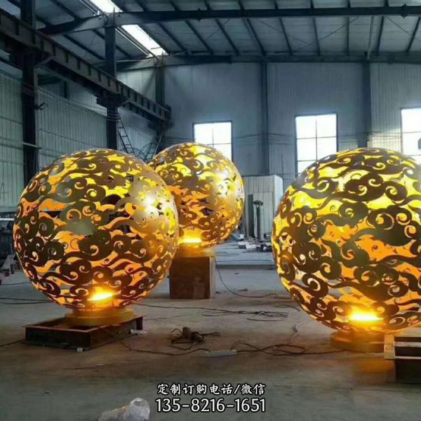 園林擺放不銹鋼創意抽象景觀雕塑 （1）