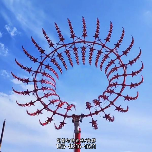 不銹鋼燈光風(fēng)動(dòng)雕美陳裝飾擺件（2）