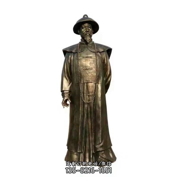 民族英雄林則徐玻璃鋼鑄銅雕像（2）