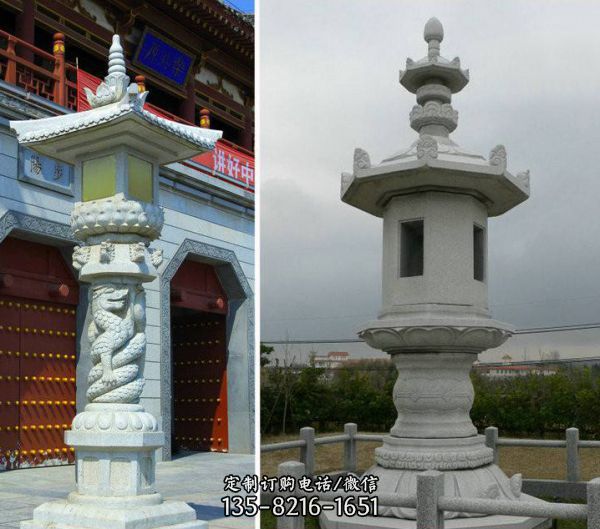 庭院大理石石雕古代石燈雕塑（5）