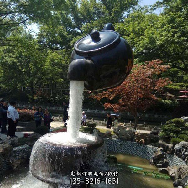 戶外景區(qū)創(chuàng)意玻璃鋼懸浮天壺雕塑（1）