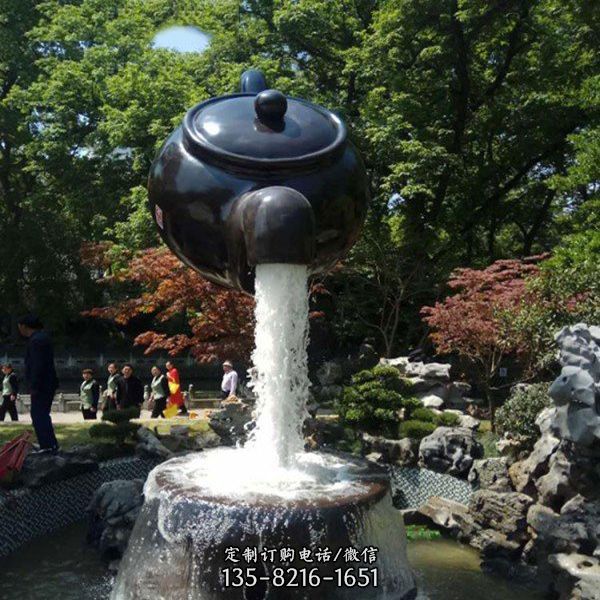 戶外景區(qū)創(chuàng)意玻璃鋼懸浮天壺雕塑（5）