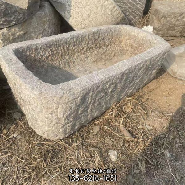 民間復(fù)古老石磙 仿古做舊老石槽 各種老石器 雕塑   支持定制（3）