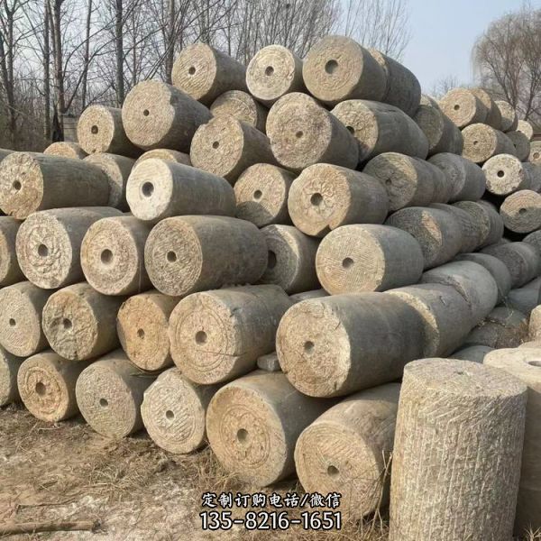 民間復(fù)古老石磙 仿古做舊老石槽 各種老石器 雕塑   支持定制（4）