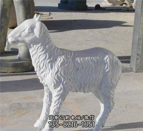 園林景觀小綿羊仿真動物玻璃鋼雕塑 （2）