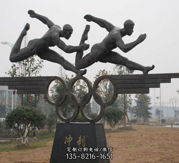 戶外創意民俗玻璃鋼仿銅人物雕塑（2）