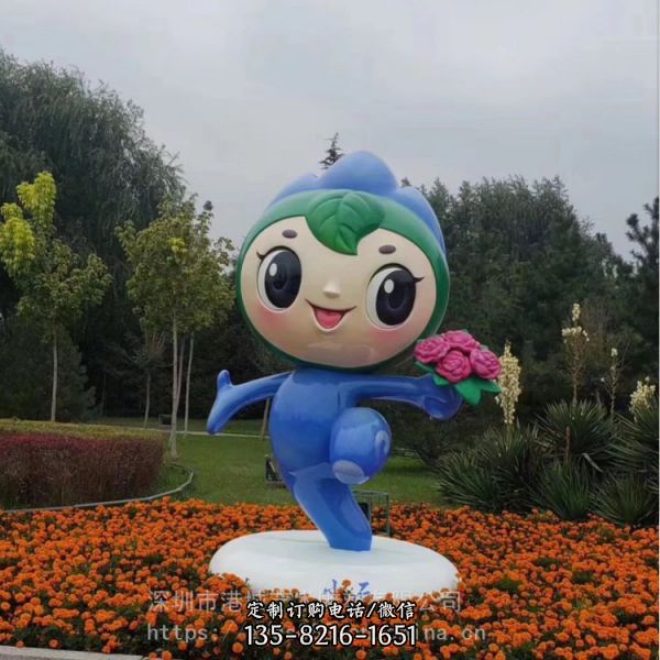 公園草坪玻璃鋼卡通玩偶雕塑（3）