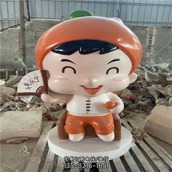 商場玻璃鋼卡通彩繪玩偶雕塑（3）