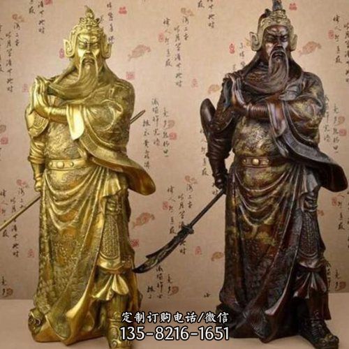 道觀擺放3米銅關公雕塑擺件（3）