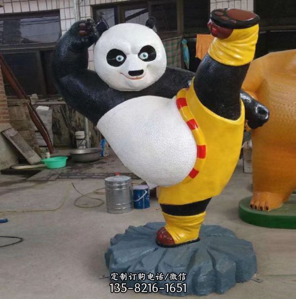 玻璃鋼卡通抽象動物景觀裝飾雕塑（8）