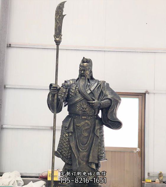 大型戶(hù)外園林寺廟關(guān)公像雕塑（2）
