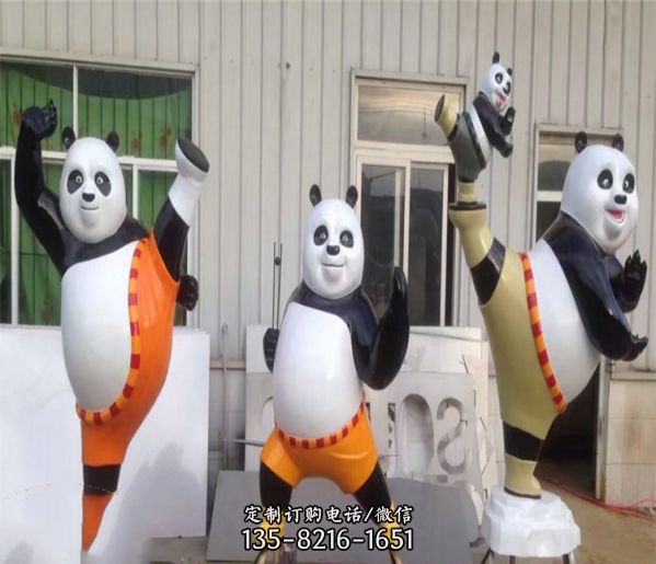  彩色卡通動物玻璃鋼商業廣場擺件定制（4）