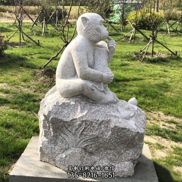 公園草坪擺放大理石雕刻十二生肖動物雕塑擺件（1）