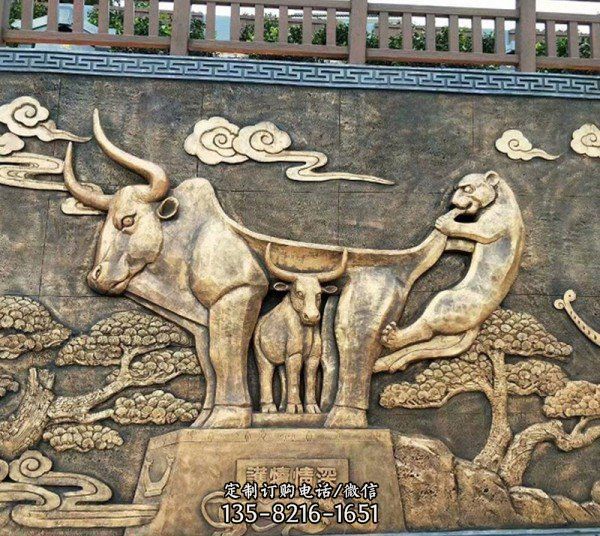 玻璃鋼仿銅浮雕背景墻設(shè)計(jì)制作廠家定做（1）