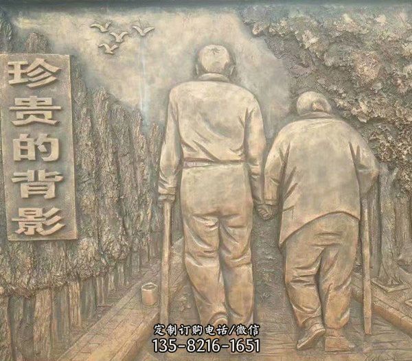 玻璃鋼仿銅浮雕背景墻設(shè)計(jì)制作廠家定做（5）