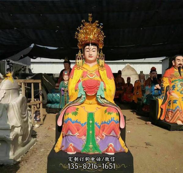 景區寺廟供奉佛像十二老母雕塑（4）