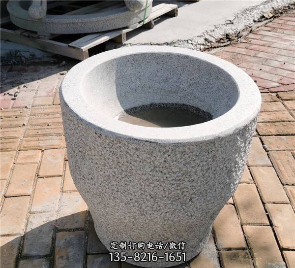 庭院裝飾老石槽養魚流水擺件雕塑（2）