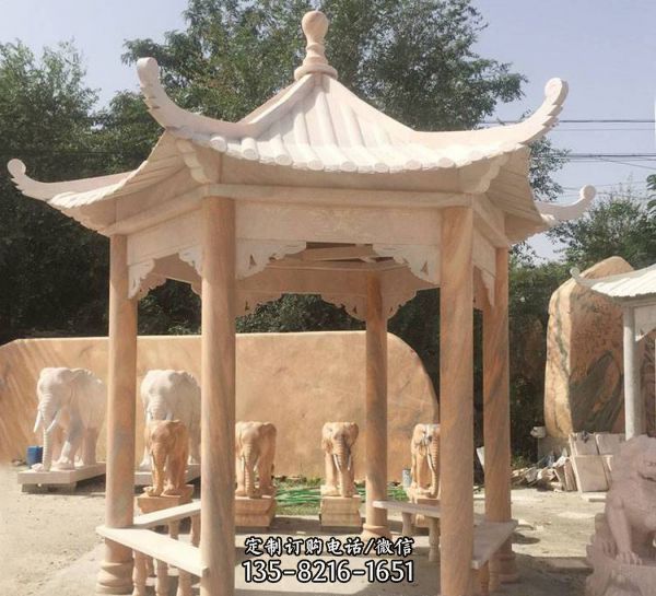 石雕涼亭公園小區(qū)景觀雕塑（4）
