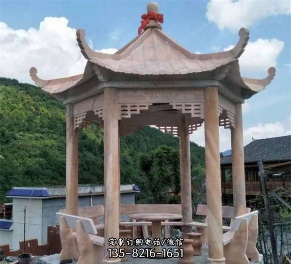 石雕涼亭公園小區(qū)景觀雕塑（5）