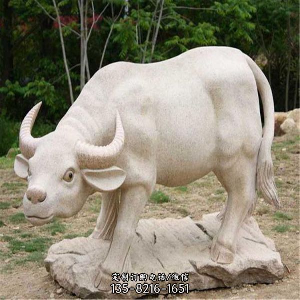漢白玉石雕戶外大型動物雕塑（3）