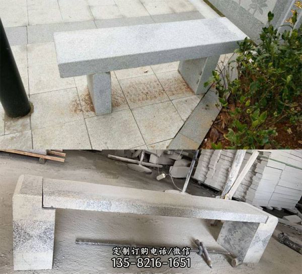 公園廣場大理石雕刻花盆石條凳景觀擺件（3）