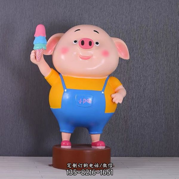 游樂園草坪擺放玻璃鋼卡通動物雕像（5）