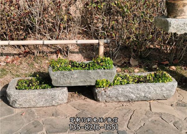 民宿農村老石槽庭院裝飾擺件 （1）
