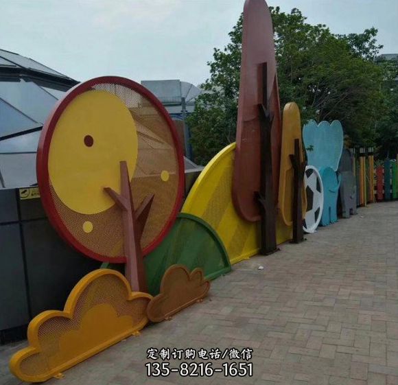 幼兒園不銹鋼卡通動物雕塑擺件（2）
