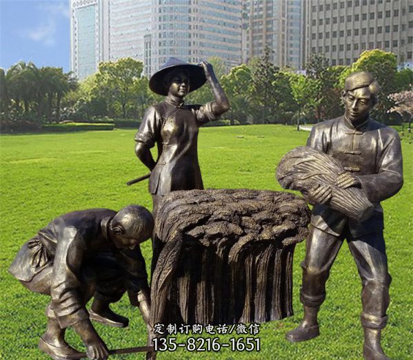 廣場情景人物景觀裝飾擺件民俗文化主題（4）