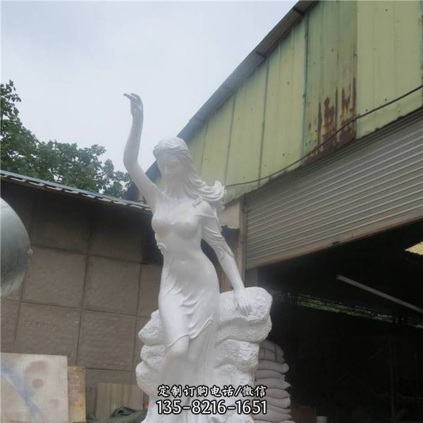 玻璃鋼西方天使  女神人物雕塑（3）