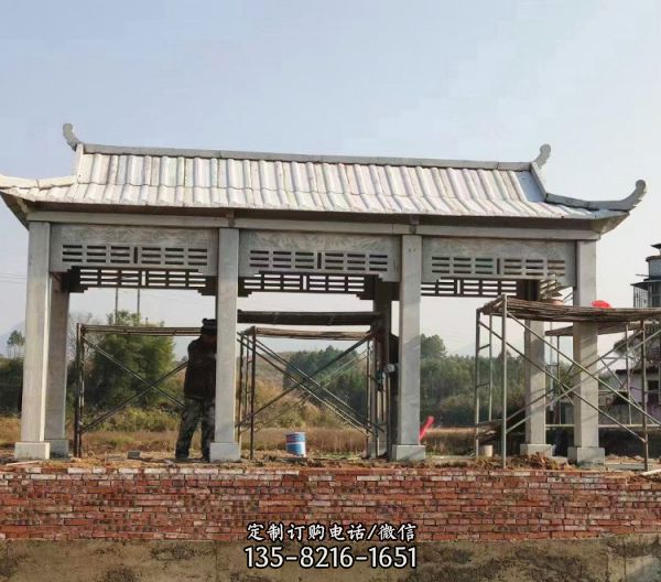 景區石雕長廊中式景觀雕塑擺件（2）