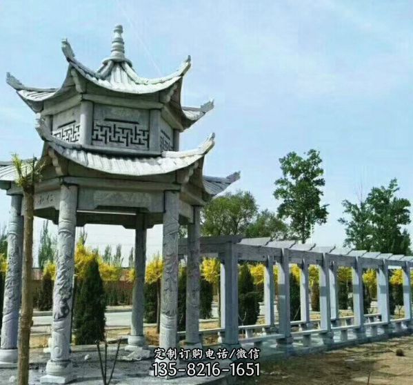 景區石雕長廊中式景觀雕塑擺件（4）
