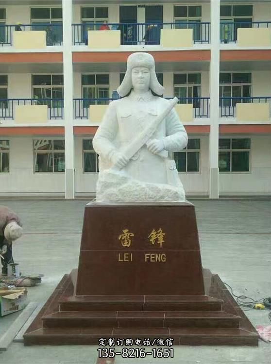 景區學院擺放石雕歷史名人物雕塑 （4）