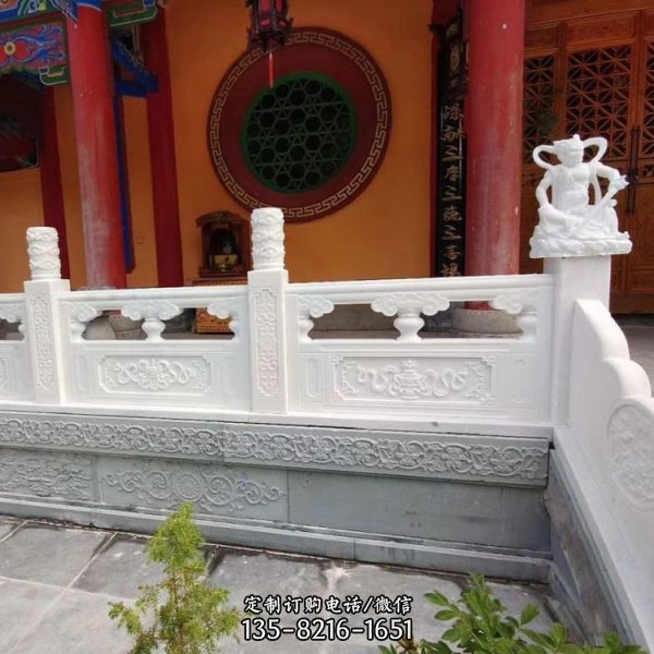 景區(qū)學(xué)院漢白玉雕刻升旗臺 欄桿（3）