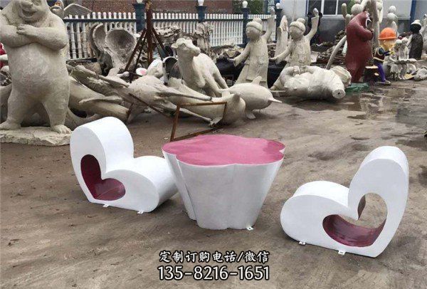 玻璃鋼人物雕塑 玻璃鋼卡通動物坐凳雕塑（2）