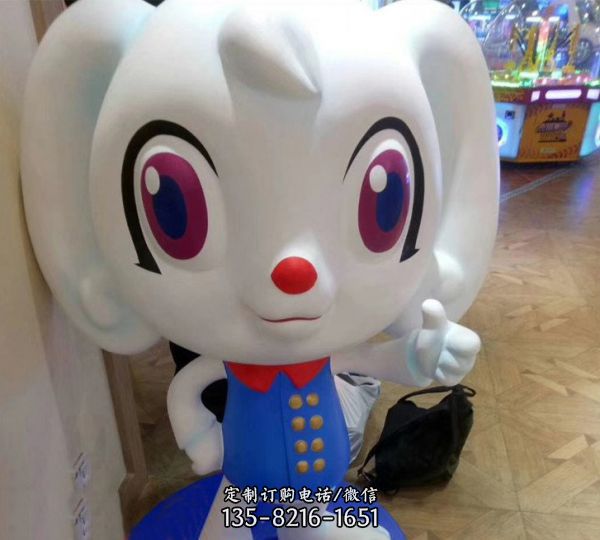 玻璃鋼卡通彩繪人物  動物雕塑（4）