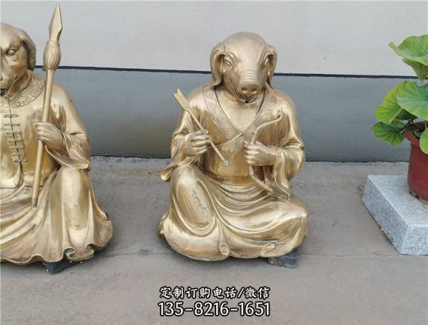 銅雕定制純銅十二生肖動物銅雕塑（1）
