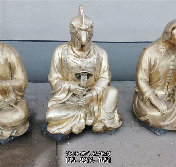 銅雕定制純銅十二生肖動物銅雕塑（3）
