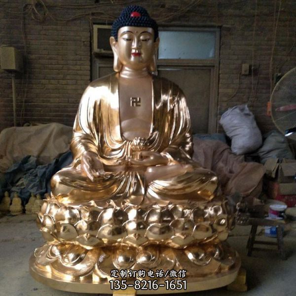 寺廟擺放大型2米銅關公 迦藍菩薩銅像（4）