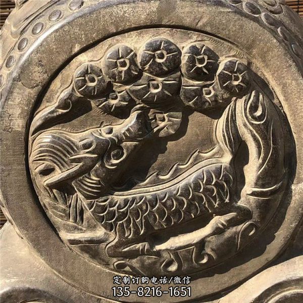 庭院門口青石做舊石墩鎮宅招財擺件（2）