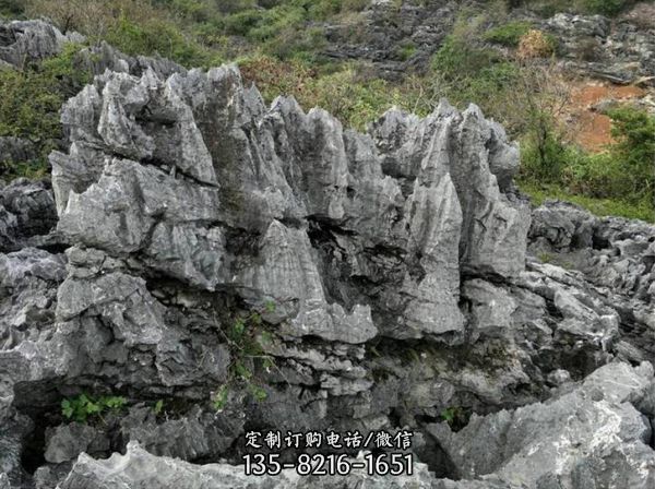 園林裝飾擺放大型流水假山景觀石雕塑（4）